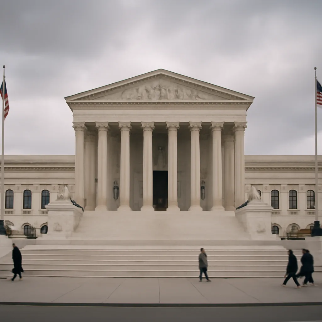 U.S. Supreme Court building exterior with steps and columns, Washington, D.C., representing the 2003 ruling striking down state sodomy laws.
